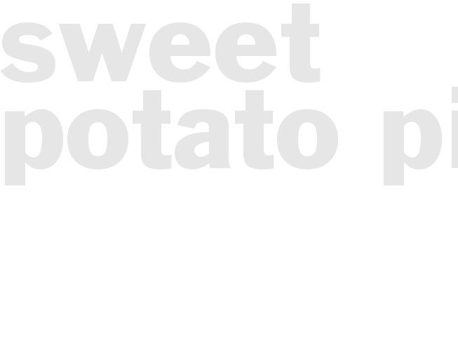 Sweet Potato Pie