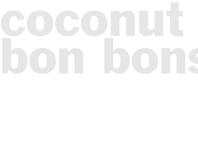 Coconut  Bon Bons