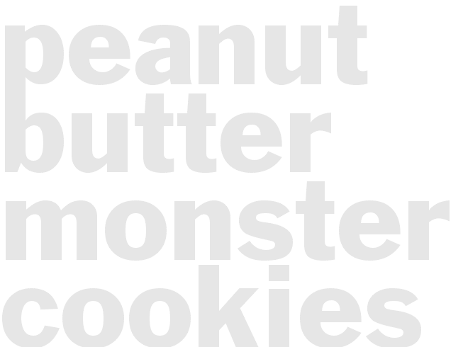 Peanut Butter Monster Cookies