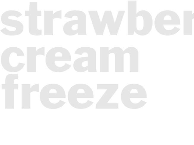 Strawberry Cream Freeze 