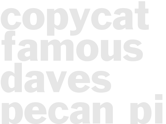 Copycat Famous Daves Pecan Pie