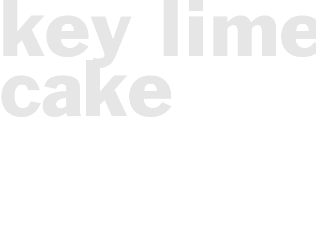 Key Lime Cake