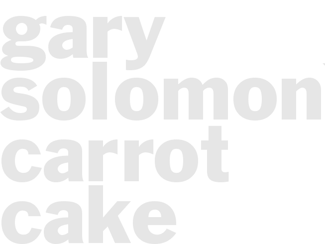 Gary Solomon's Carrot Cake 