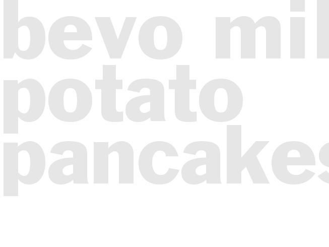 Bevo Mill Potato Pancakes