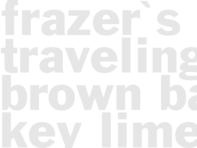 Frazer's Traveling Brown Bag -  Key Lime Pie