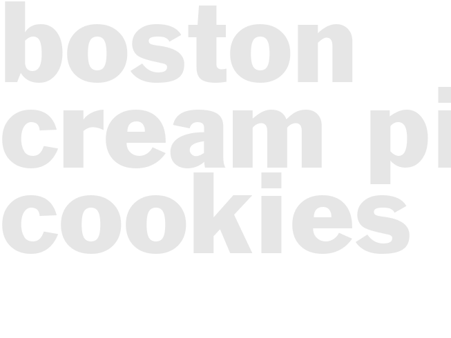 Boston Cream Pie Cookies