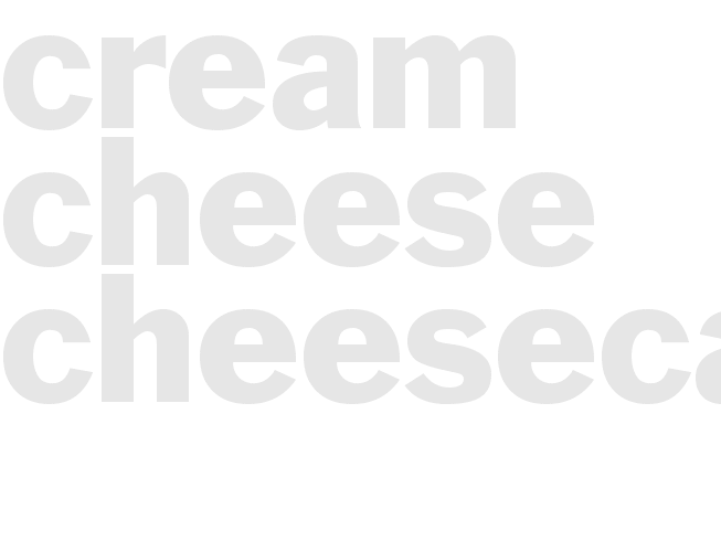Cream Cheese cheesecake