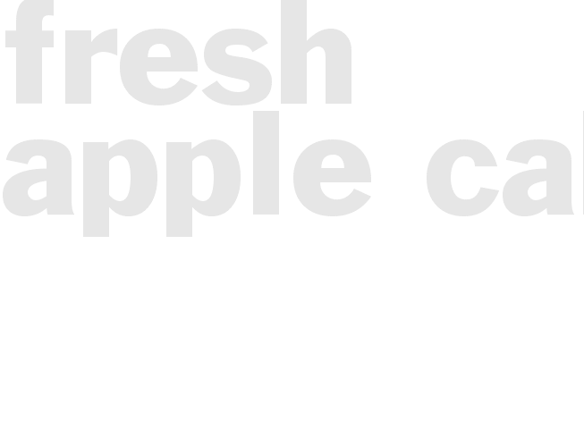 FRESH APPLE CAKE