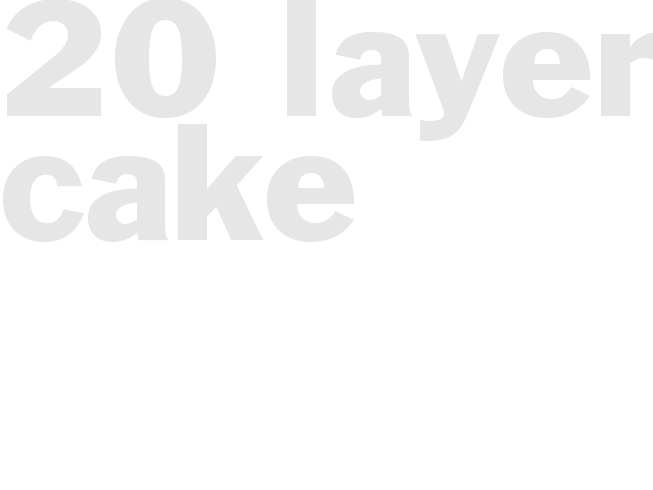 20 LAYER CAKE