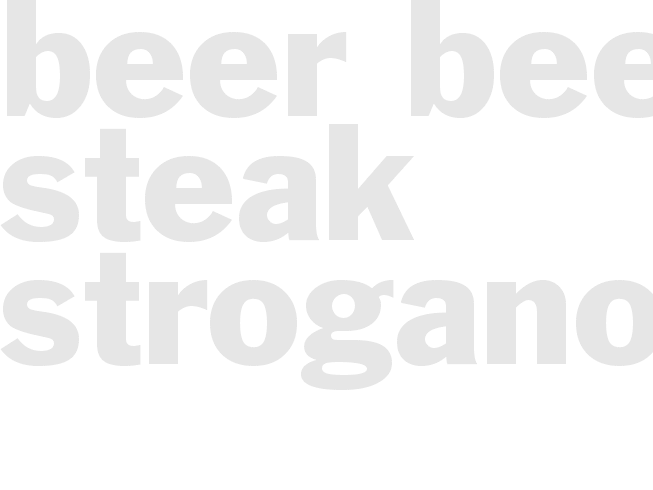 BEER BEEF STEAK STROGANOFF