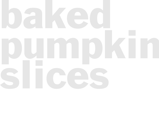 Baked Pumpkin Slices