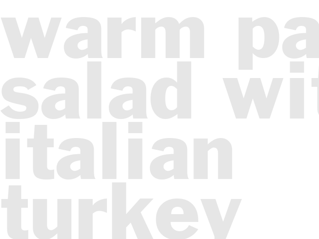 Warm Pasta Salad With Italian Turkey Sausage