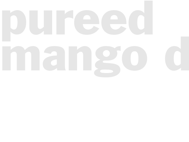 pureed mango dip