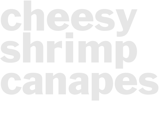 Cheesy Shrimp Canapes