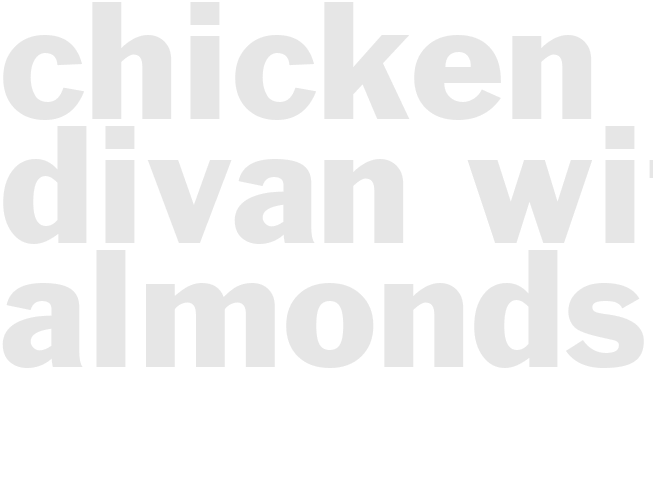 Chicken Divan With Almonds
