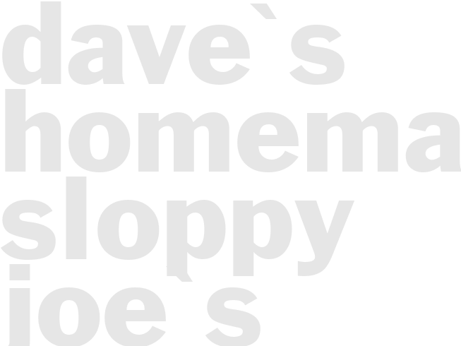 Dave's Homemade Sloppy Joe's