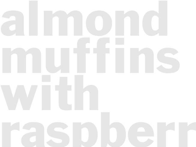 Almond Muffins with Raspberry Centers