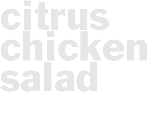 Citrus Chicken Salad