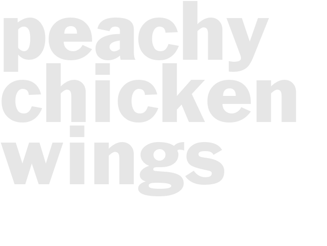 Peachy Chicken Wings