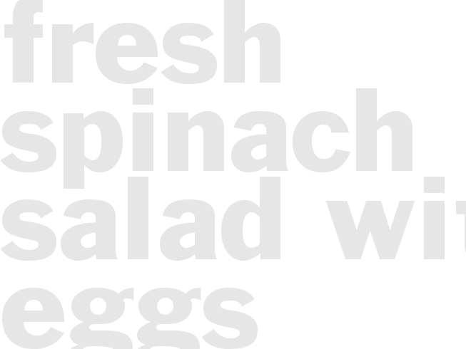 Fresh Spinach Salad With Eggs