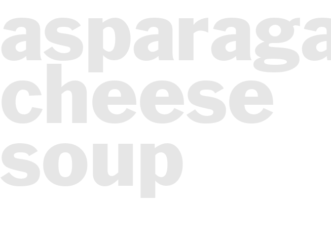 Asparagas Cheese Soup