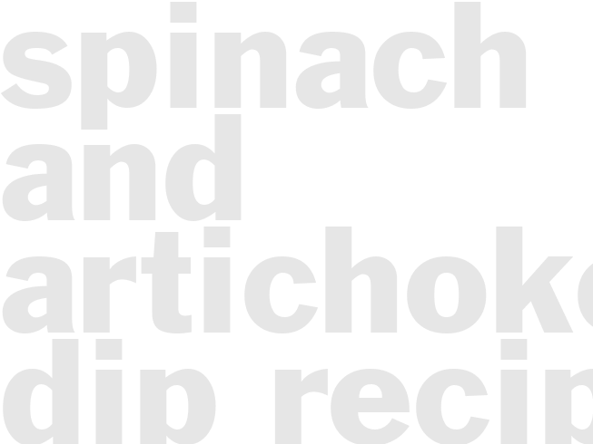 Spinach and Artichoke Dip Recipe