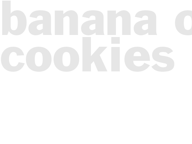 Banana Oat Cookies