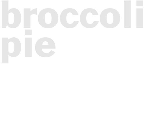 Broccoli Pie