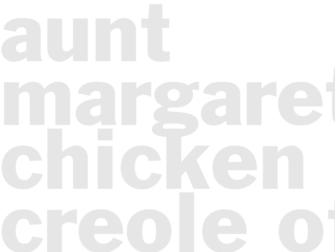 Aunt Margaret's Chicken La Creole Of Gretna