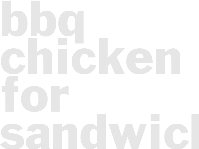 BBQ Chicken  for Sandwiches