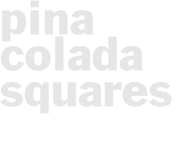 Pina Colada Squares