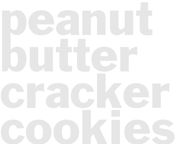 Peanut Butter Cracker Cookies