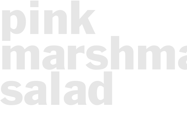 Pink Marshmallow Salad