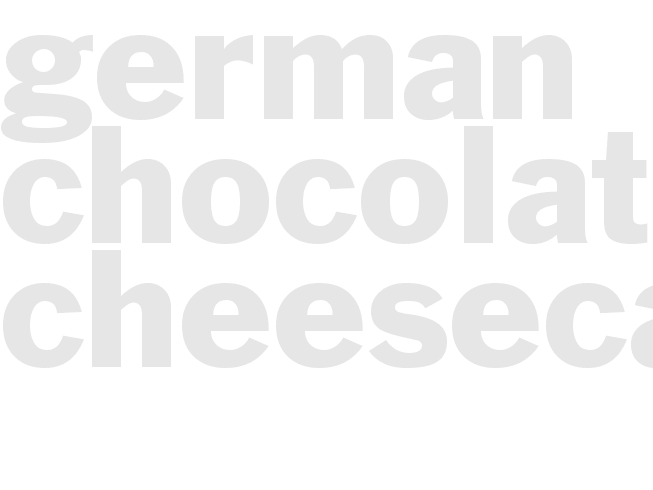 German Chocolate Cheesecake