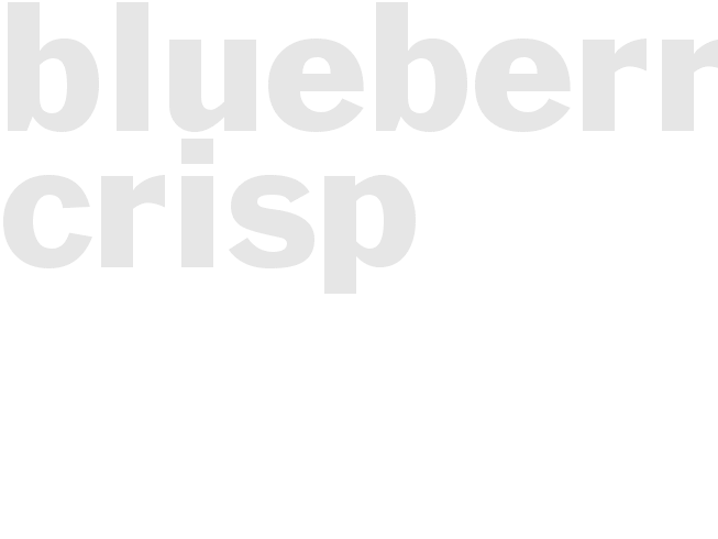 Blueberry Crisp