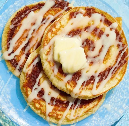 Cinnamon Roll Pancakes