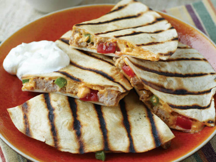 Pork & Black Bean Quesadillas