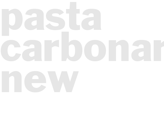 Pasta Carbonara - New
