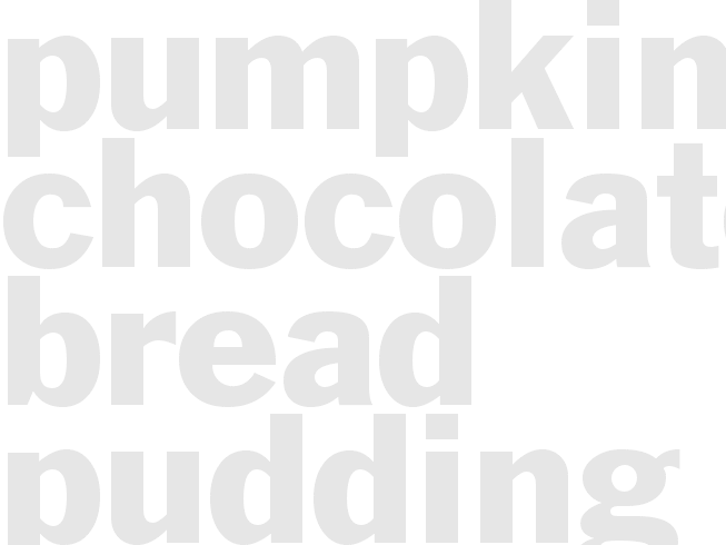 Pumpkin-Chocolate Bread Pudding