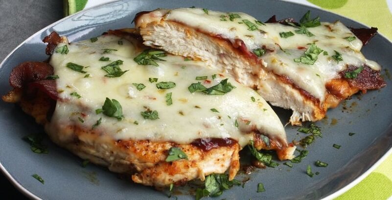 Chicken With Bacon And Pepper Jack Cheese