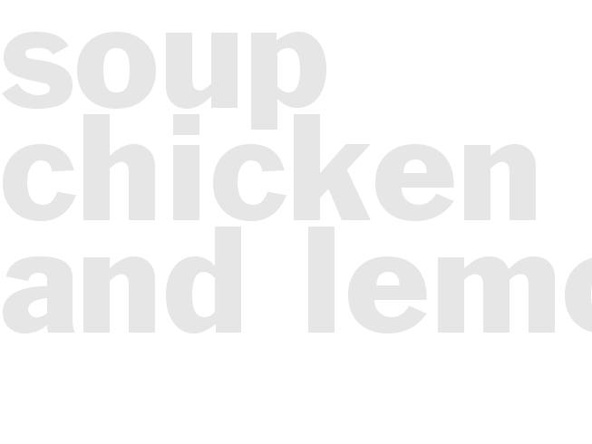 Soup - Chicken And Lemon