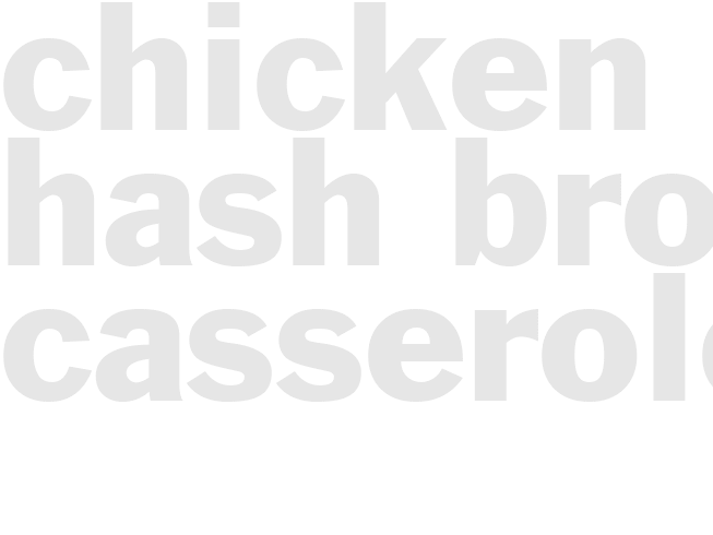 Chicken Hash Brown Casserole