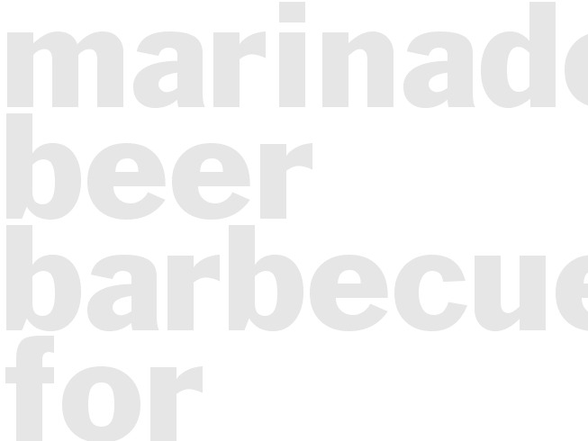 Marinade - Chicken Beer Barbecue