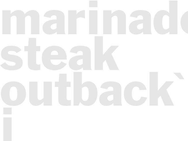 Marinade - Steak Outback's I