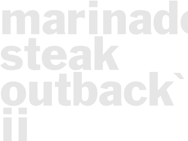 Marinade - Steak Outback's II