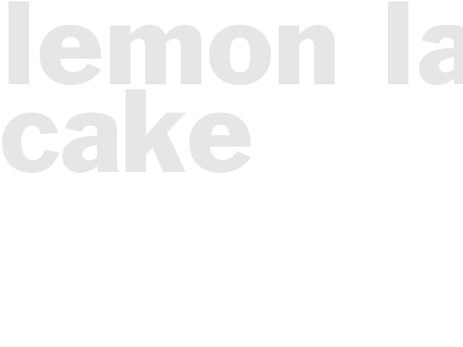 Lemon Lava Cake