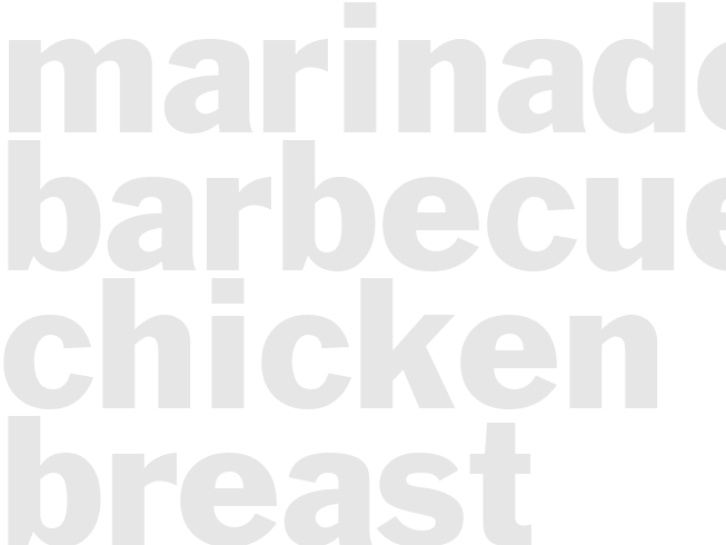 Marinade - Chicken Breast Barbecue