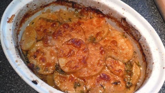 Potatoes & Caramelized Onion Casserole