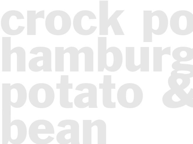 Crock-Pot - Hamburger, Potato & Bean