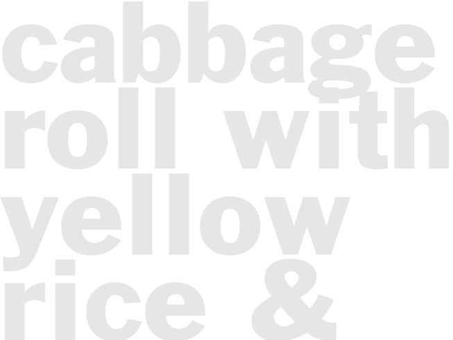 Cabbage Roll With Yellow Rice & Sauerkraut Casserole